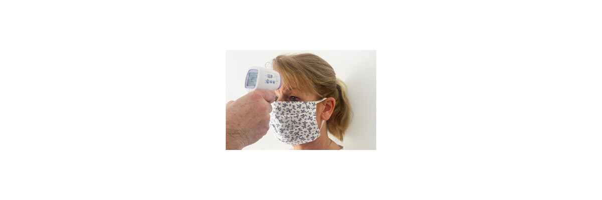 Corona precautions: measure fever and protect employees with an infrared forehead thermometer - 