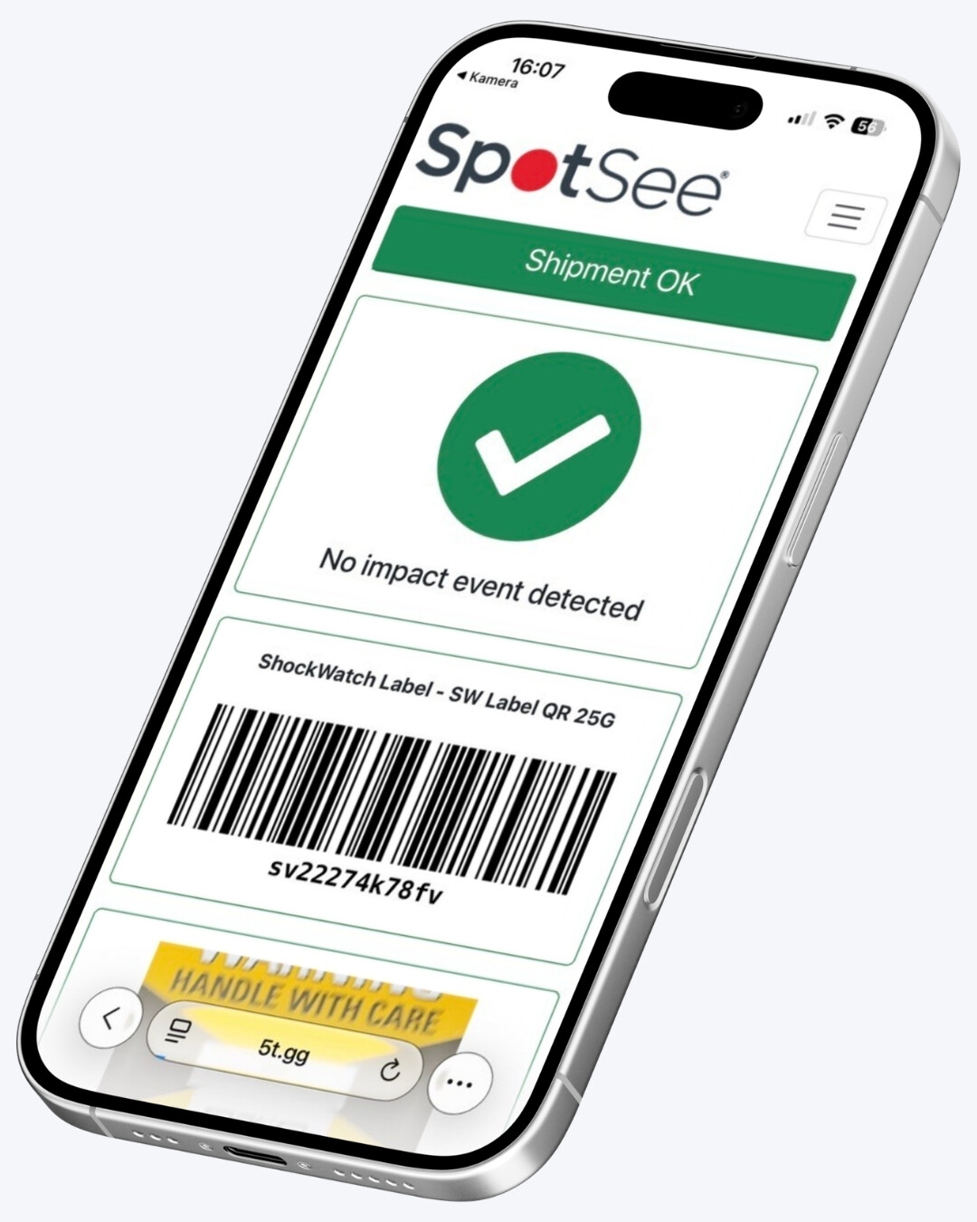 SpotSee QR-Cloud – centrální zobrazení dat