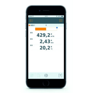 testo 405 i Thermo-Anemometer mit Smartphone-Bedienung