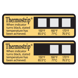 Thermostrip® DL mit drei Temperaturpunkten 65.5°/71°/76.5 ºC