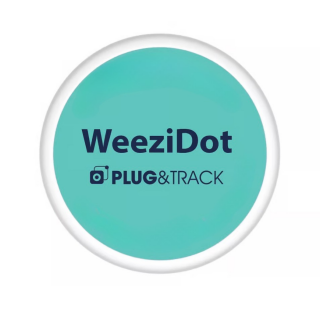 WeeziDot Bluetooth Temperature Logger -40 to +85°C and 0 to 100% RH for Cold Chain Logistics