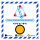 IATA Time & Temperature Label with visual temperature indicator on roll