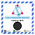 IATA Time & Temperature Label with visual temperature indicator on roll